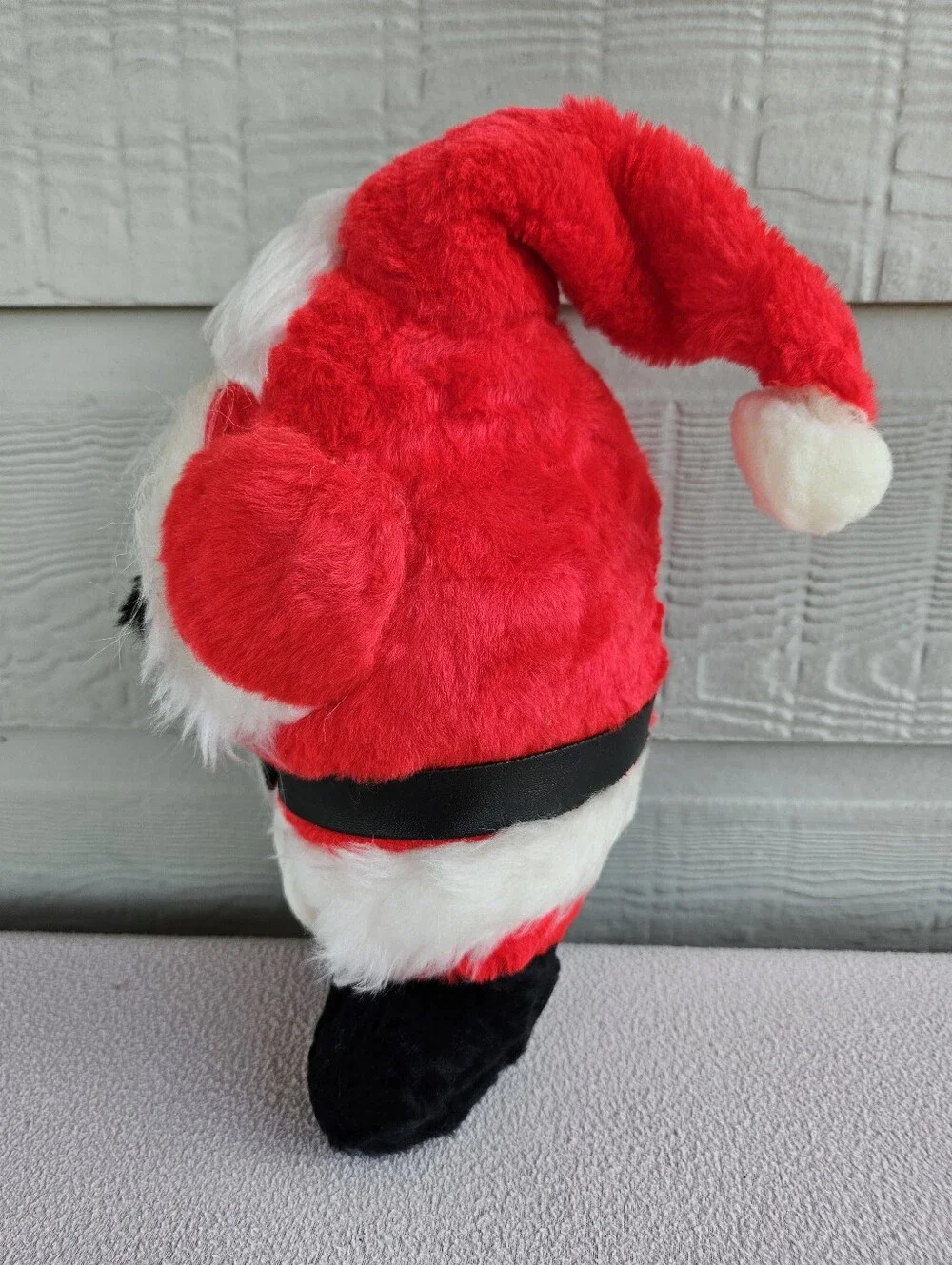 VTG Rennoc Santa Claus 1982 Figure Rubber Face Chubby Cheeks Kitsch Whimsical